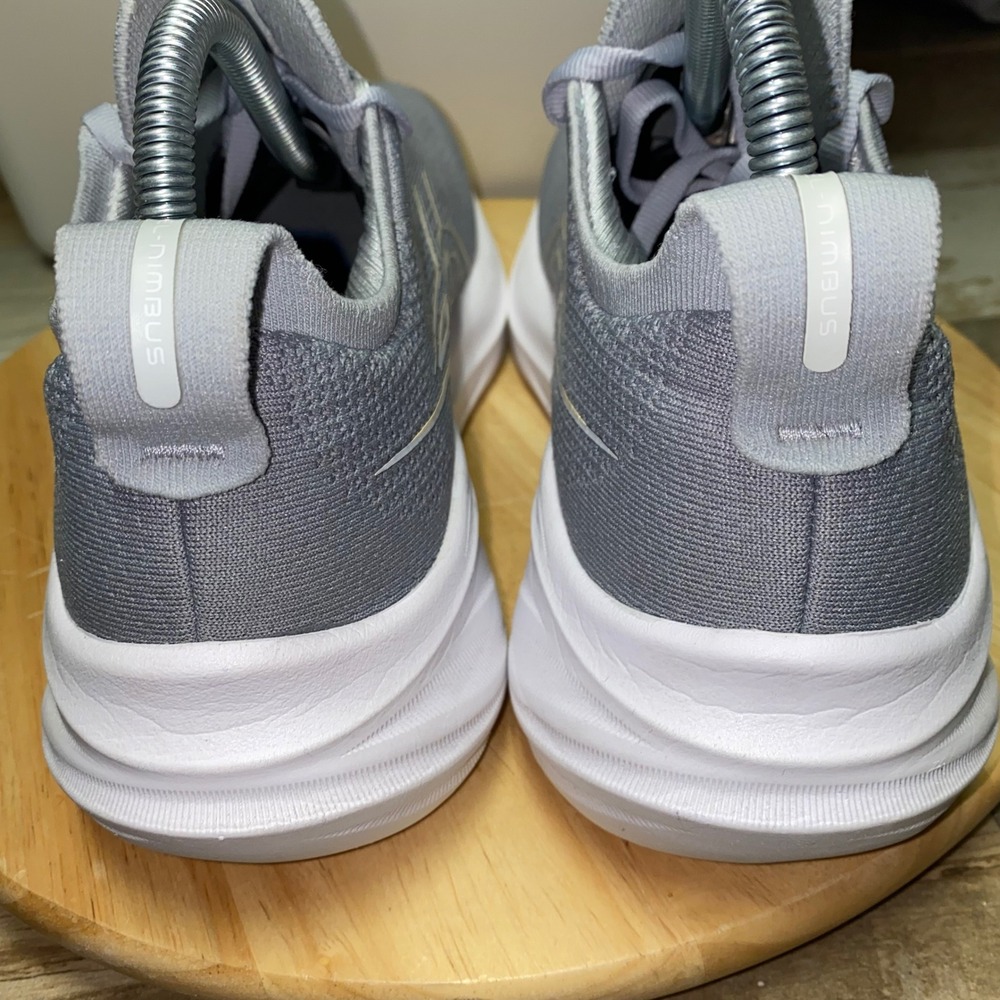 ASICS Gel Nimbus 26 Shoes Womens 8.5 US Gray PureGEL Running Walking 1012B601 - Picture 10 of 15